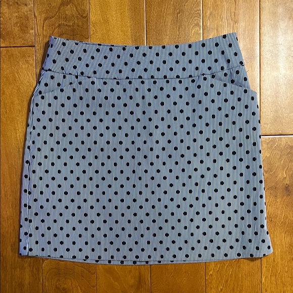 Charter Club Dresses & Skirts - Charter Club Polka Dot Athletic Skort Size 8 Navy Athleisure Coastal Nautical
